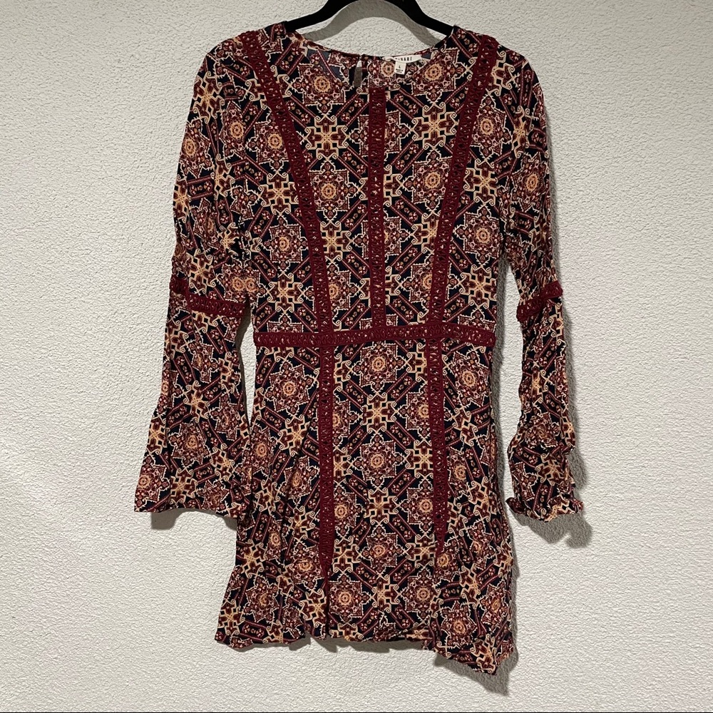 ONE HART Geometric Patterned Romper
